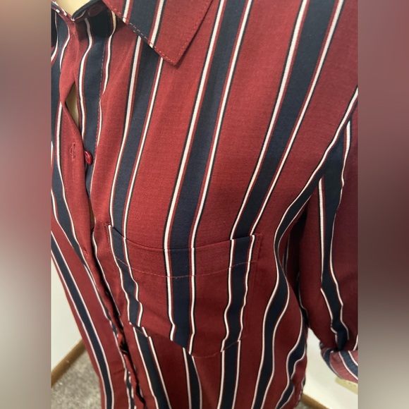 FOREVER 21 Large SHIRT DRESS striped - Picture 6 of 7